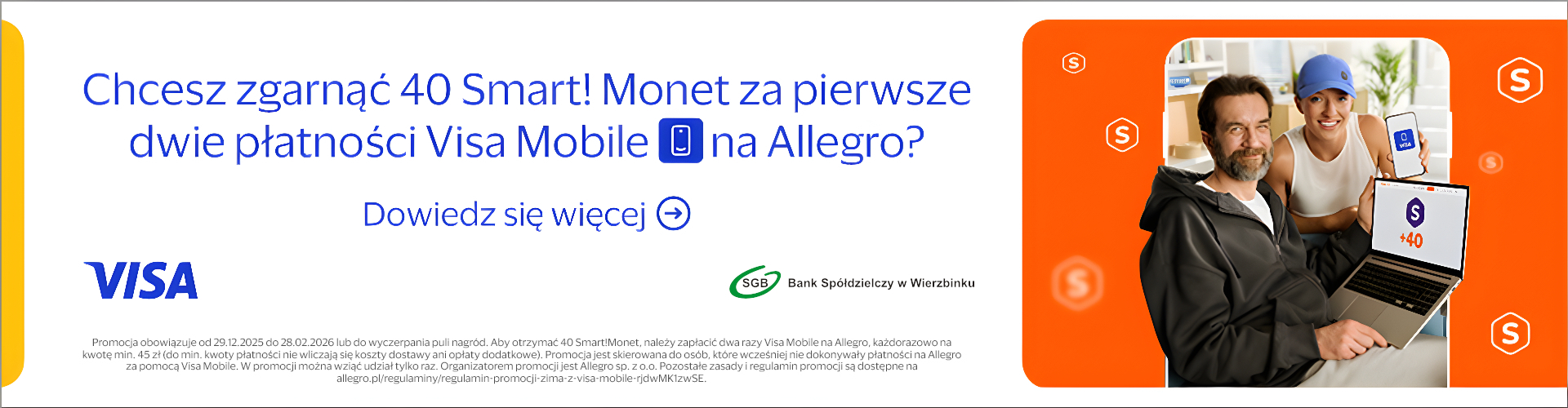 Visa Mobile - 40 Smart! Monet na Allegro - 2 edycja